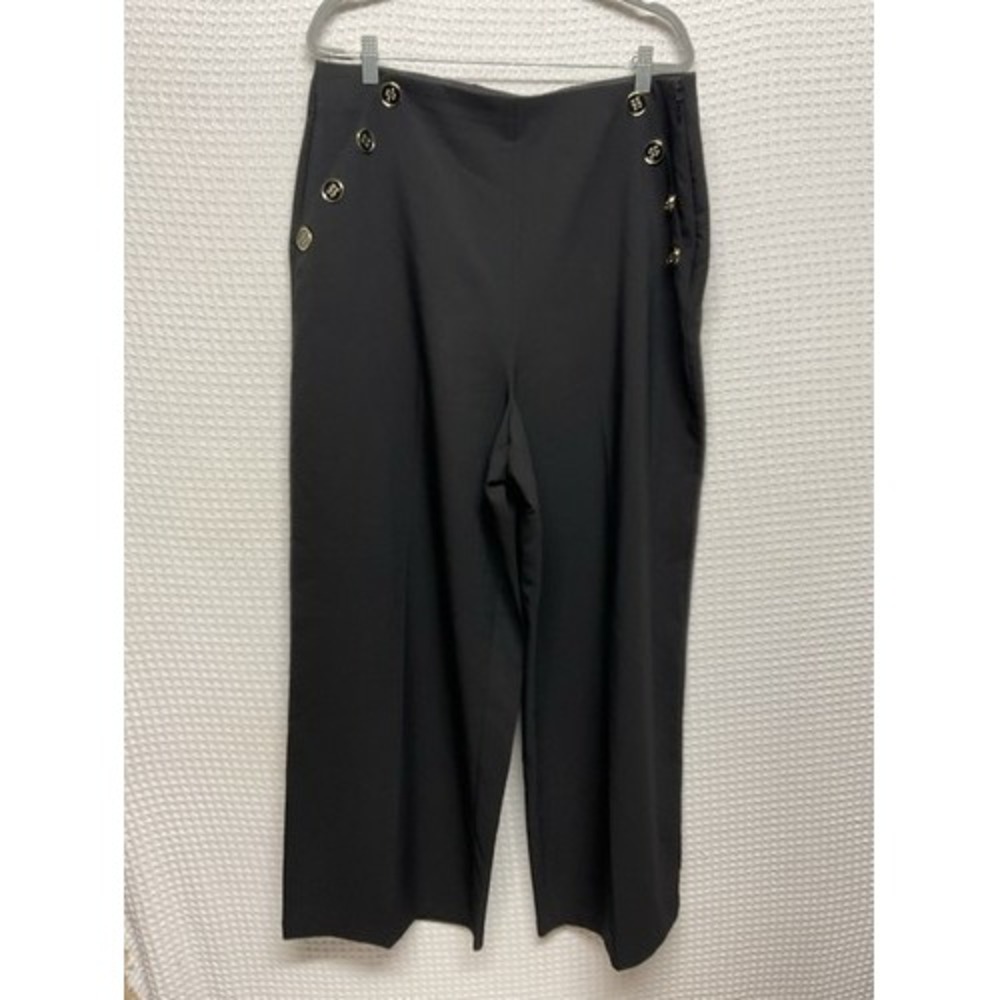 NWOT Torrid Black Button Detail High Rise Wide Leg Palazzo Pants Women 18R China